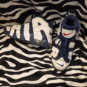 Nike Navy and White Kids Sneakers